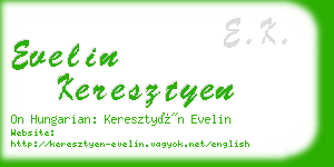 evelin keresztyen business card